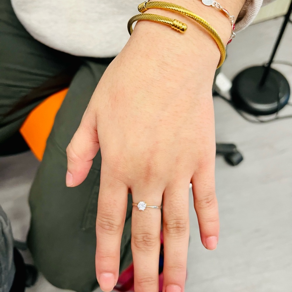Gold filled Stackable Bangles - Picture 3 of 3